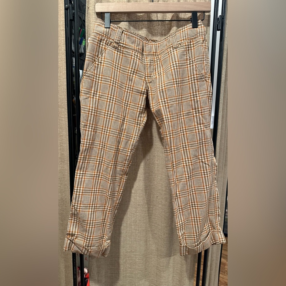Vintage (early 2000s) plaid capri stretch pants size 3